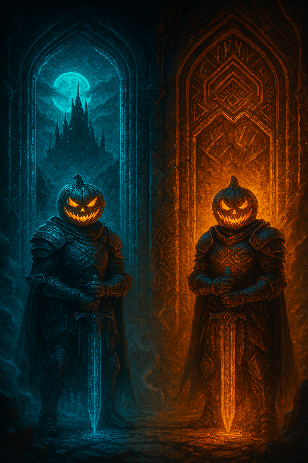 HOWL-o-ween riddle — One question. Two doors.